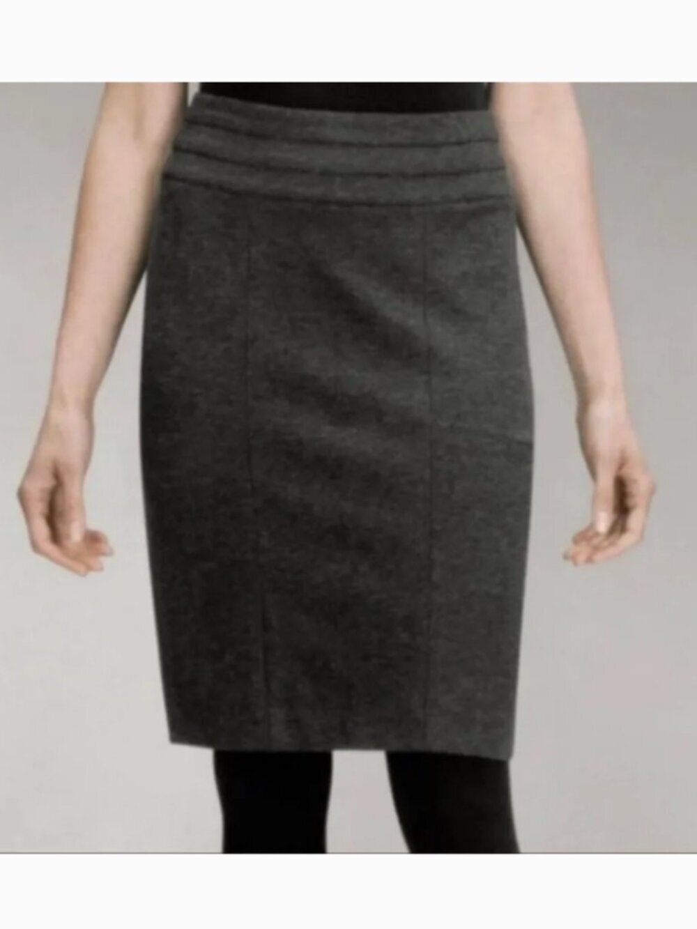 CAbi NEW Miranda Charcoal Gray Pencil Skirt Style 505 Size 0